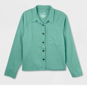 ❤️10/$40 New Universal Thread Sea Green Button-Up Shirt